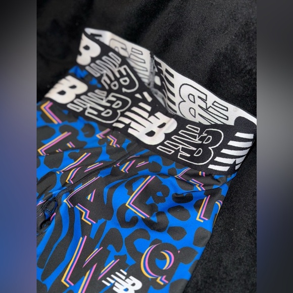 New Balance Relentless Crossover Printed High-Rise Tight Serene-Blue size Small - Picture 9 of 13